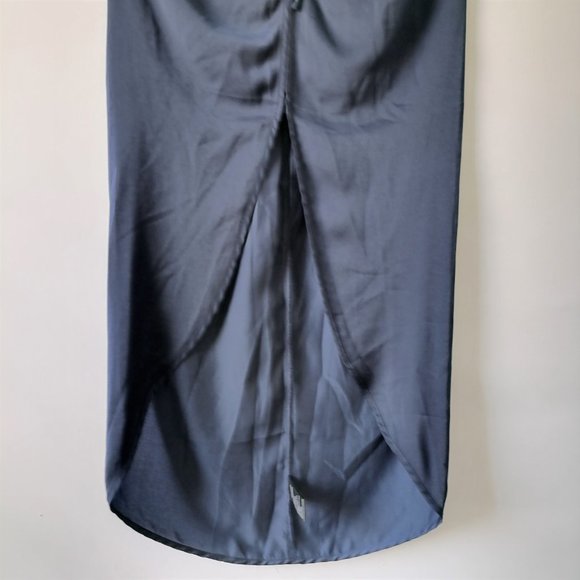 Silence + Noise Womens Navy Blue Straight & Pencil Skirt Drawstring Size M - Picture 3 of 7